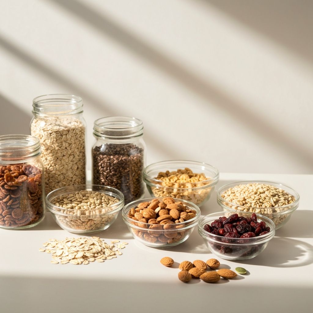 Breakfast pantry staples